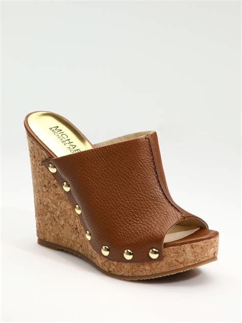 michael kors cork sandals|Michael Kors sandals clearance.